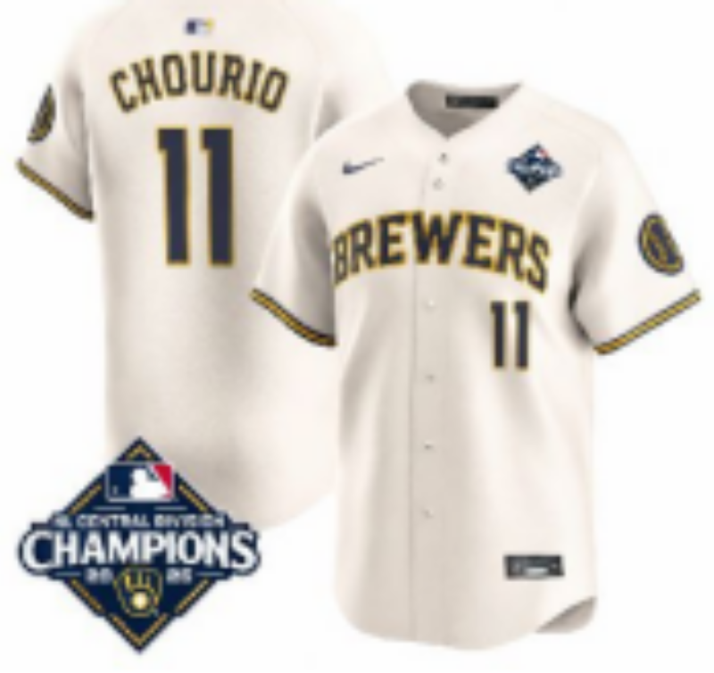 Women Milwaukee Brewers #11 Jackson Chourio cream 34Nike 2026 World Series jersey 10210